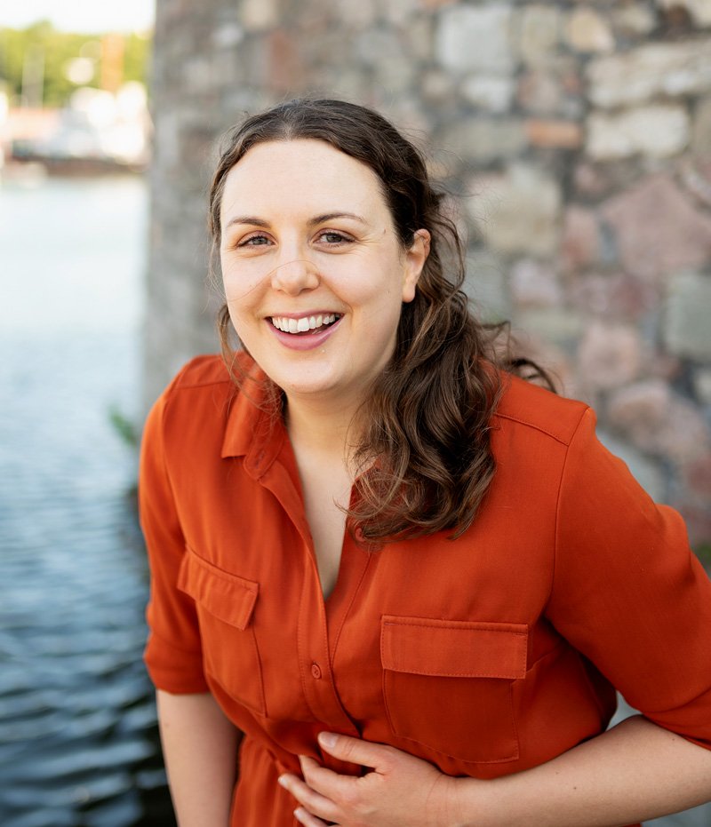 Fake laughing author photo